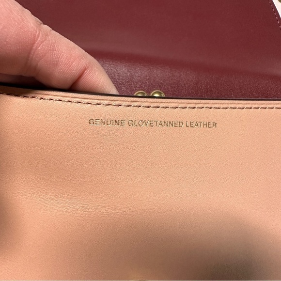 Coach Ladies Dinky Crystal Pink Leather Chain Strap Crossbody Bag Nude Pink - Picture 13 of 14